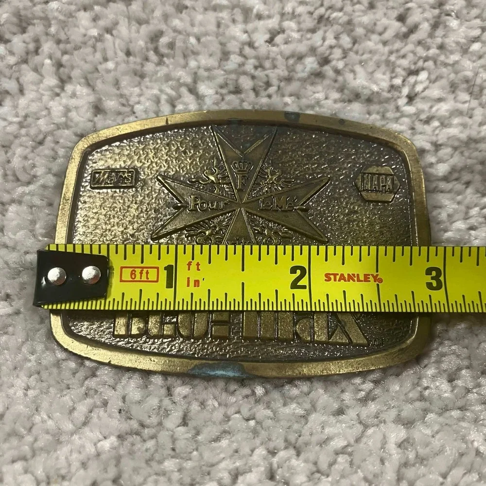 Vintage‎ NAPA Blue Max Belt Buckle Limited Edition Mac's Pour le Merite Brass